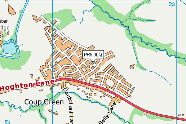 PR5 0LQ map - OS VectorMap District (Ordnance Survey)