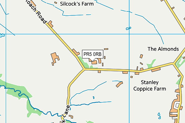 PR5 0RB map - OS VectorMap District (Ordnance Survey)