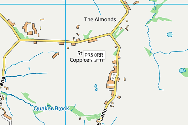 PR5 0RR map - OS VectorMap District (Ordnance Survey)