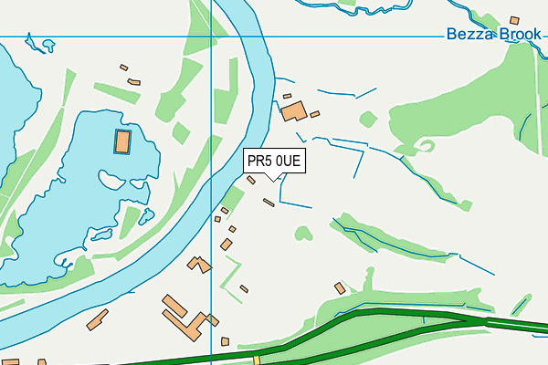 Samlesbury Church Of England Primary School map (PR5 0UE) - OS VectorMap District (Ordnance Survey)