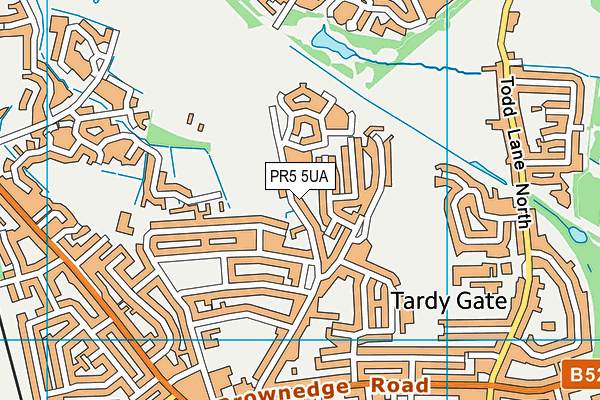 Lostock St Gerards Football Club map (PR5 5UA) - OS VectorMap District (Ordnance Survey)