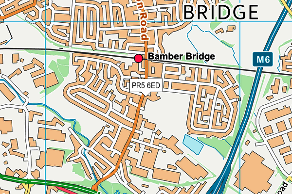 Cuerden Church School, Bamber Bridge map (PR5 6ED) - OS VectorMap District (Ordnance Survey)