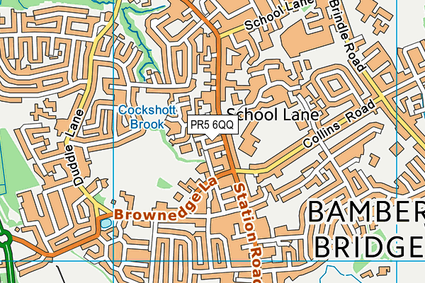 PR5 6QQ map - OS VectorMap District (Ordnance Survey)