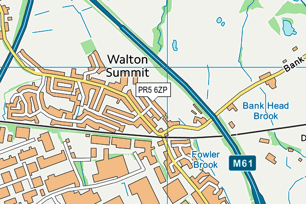 PR5 6ZP map - OS VectorMap District (Ordnance Survey)