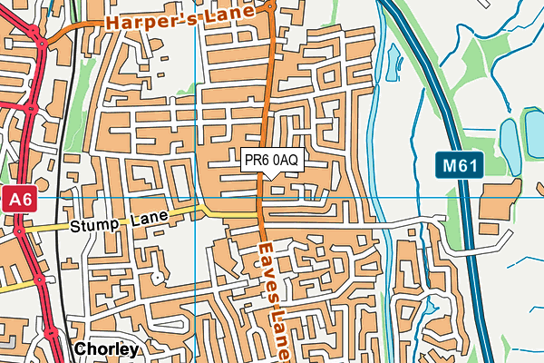 PR6 0AQ map - OS VectorMap District (Ordnance Survey)