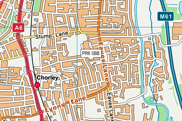 PR6 0BB map - OS VectorMap District (Ordnance Survey)