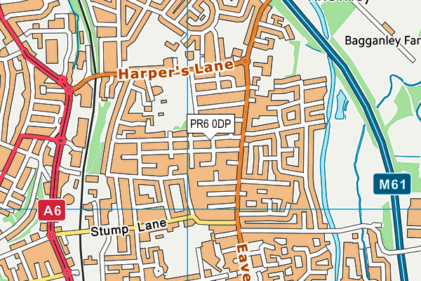 PR6 0DP map - OS VectorMap District (Ordnance Survey)