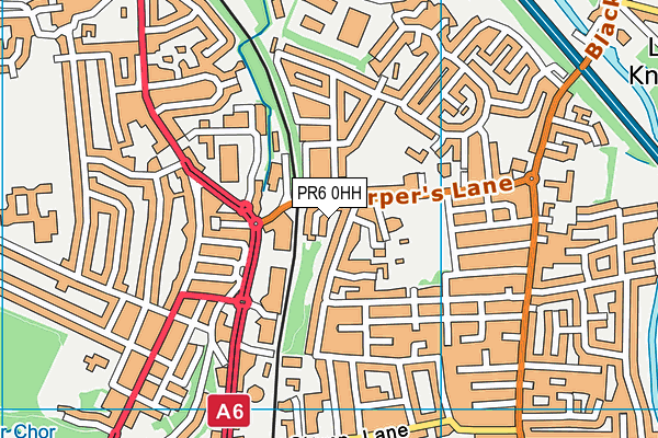 PR6 0HH map - OS VectorMap District (Ordnance Survey)