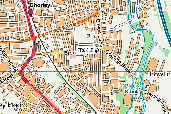 PR6 0LE map - OS VectorMap District (Ordnance Survey)