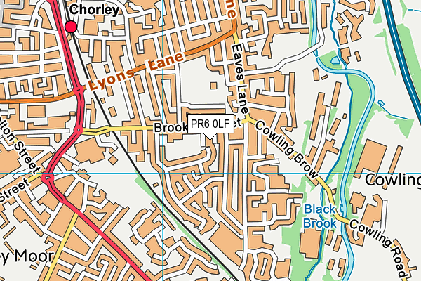 PR6 0LF map - OS VectorMap District (Ordnance Survey)