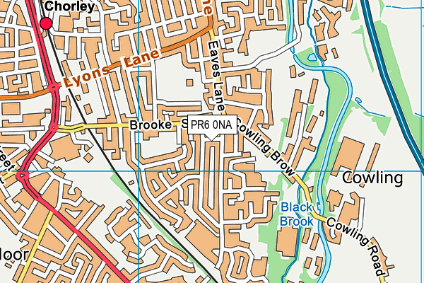 PR6 0NA map - OS VectorMap District (Ordnance Survey)