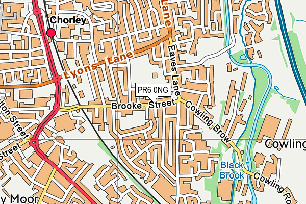 PR6 0NG map - OS VectorMap District (Ordnance Survey)