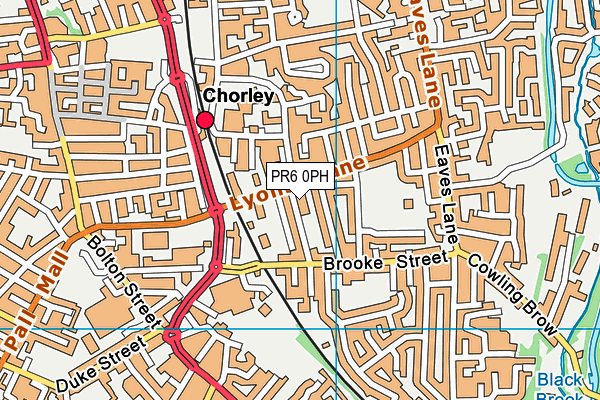 PR6 0PH map - OS VectorMap District (Ordnance Survey)