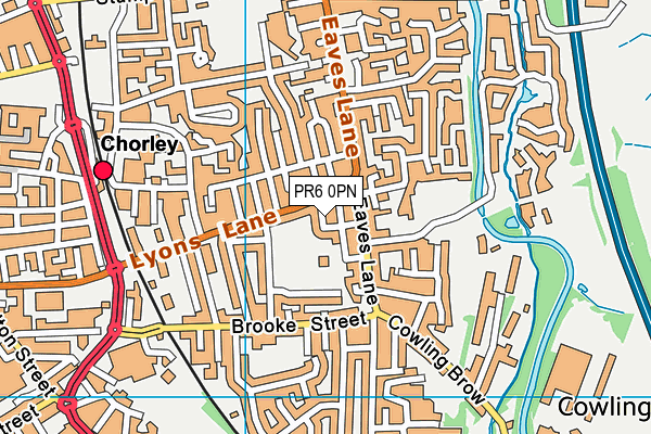 PR6 0PN map - OS VectorMap District (Ordnance Survey)