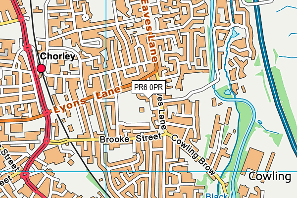 PR6 0PR map - OS VectorMap District (Ordnance Survey)