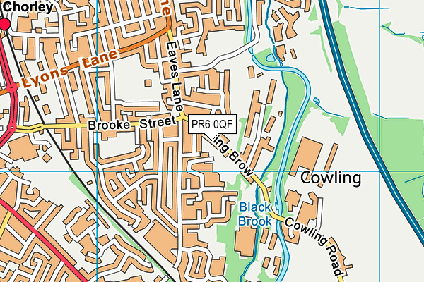 PR6 0QF map - OS VectorMap District (Ordnance Survey)