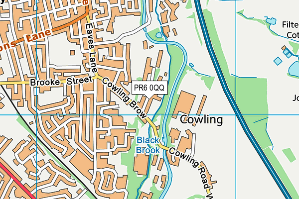 PR6 0QQ map - OS VectorMap District (Ordnance Survey)