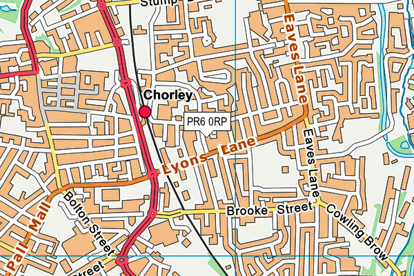 PR6 0RP map - OS VectorMap District (Ordnance Survey)