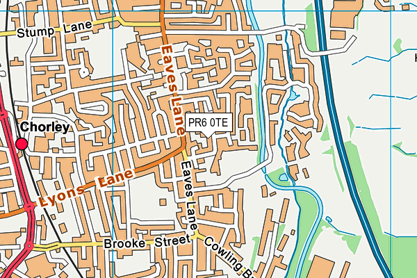 Chorley St James' Church of England Primary School map (PR6 0TE) - OS VectorMap District (Ordnance Survey)