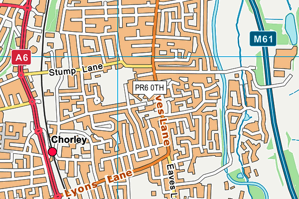 PR6 0TH map - OS VectorMap District (Ordnance Survey)