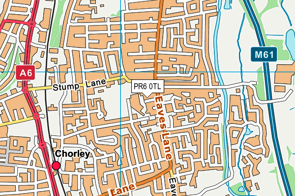 PR6 0TL map - OS VectorMap District (Ordnance Survey)