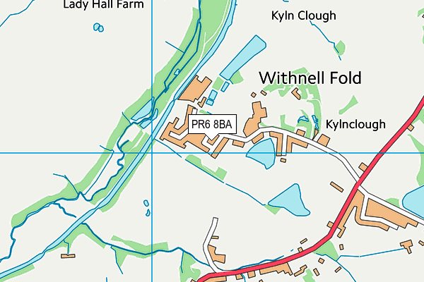 Withnell Fold Primary School map (PR6 8BA) - OS VectorMap District (Ordnance Survey)