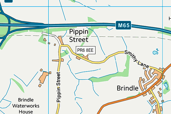 PR6 8EE map - OS VectorMap District (Ordnance Survey)