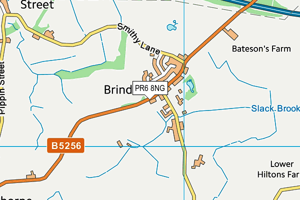 PR6 8NG map - OS VectorMap District (Ordnance Survey)