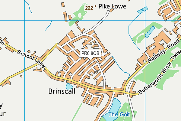 Map of RLB WALMSLEY ESTATES LTD at district scale