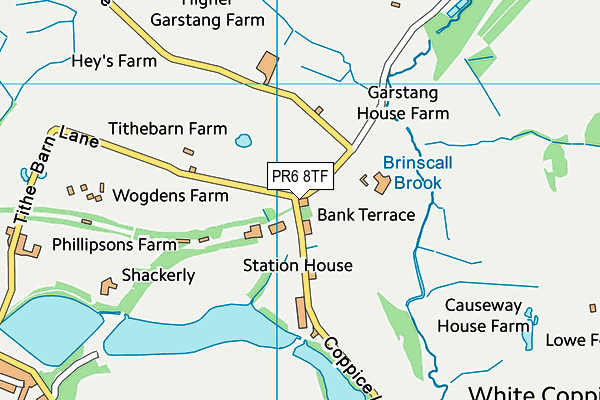 PR6 8TF map - OS VectorMap District (Ordnance Survey)