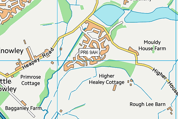 PR6 9AH map - OS VectorMap District (Ordnance Survey)