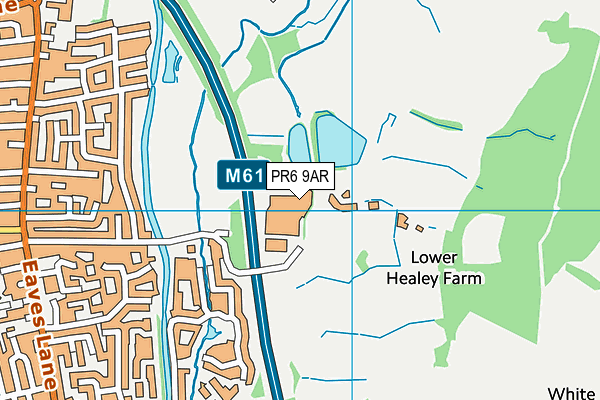 PR6 9AR map - OS VectorMap District (Ordnance Survey)