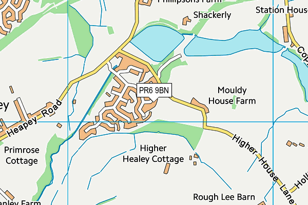 PR6 9BN map - OS VectorMap District (Ordnance Survey)