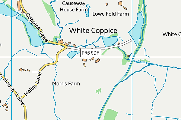 PR6 9DF map - OS VectorMap District (Ordnance Survey)