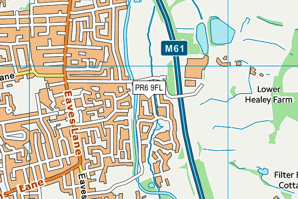 PR6 9FL map - OS VectorMap District (Ordnance Survey)
