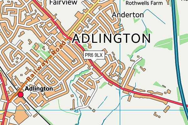 Map of ANDERTON DAY NURSERY LIMITED at district scale