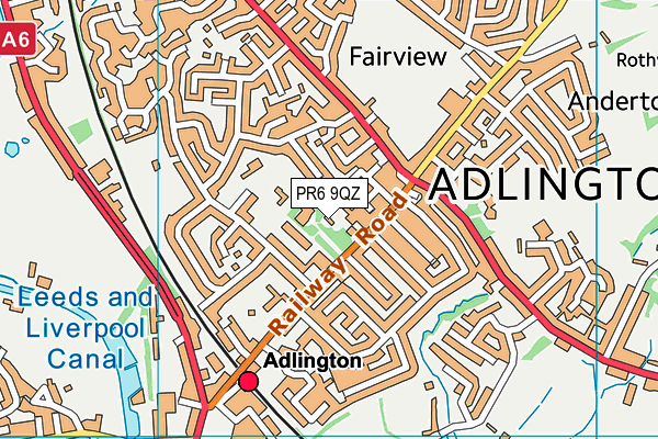 Adlington St Paul's Church of England Primary School map (PR6 9QZ) - OS VectorMap District (Ordnance Survey)