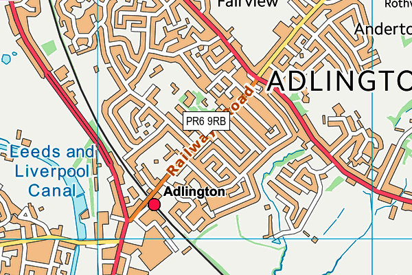 Map of RIBBLETON SERVICE STATION LIMITED at district scale