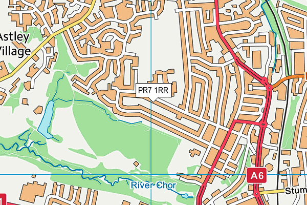 PR7 1RR map - OS VectorMap District (Ordnance Survey)
