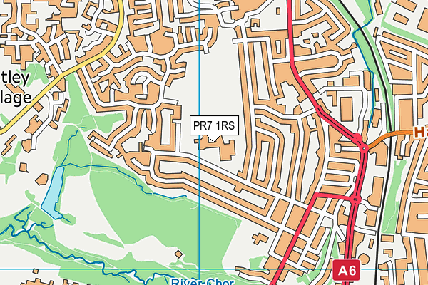 PR7 1RS map - OS VectorMap District (Ordnance Survey)