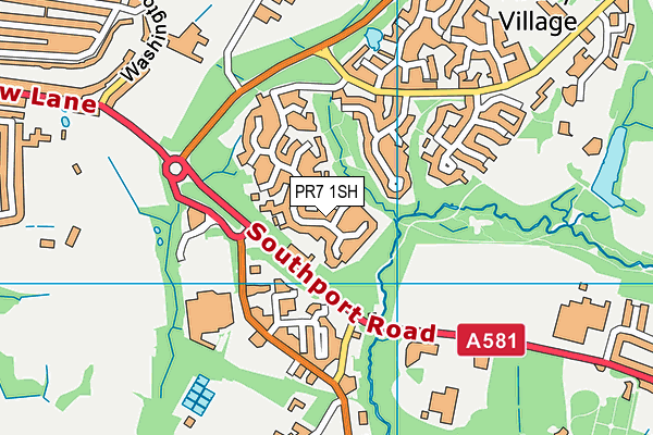 PR7 1SH map - OS VectorMap District (Ordnance Survey)