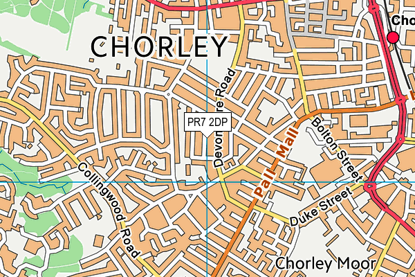 PR7 2DP map - OS VectorMap District (Ordnance Survey)