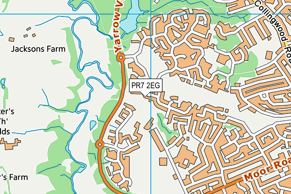 PR7 2EG map - OS VectorMap District (Ordnance Survey)