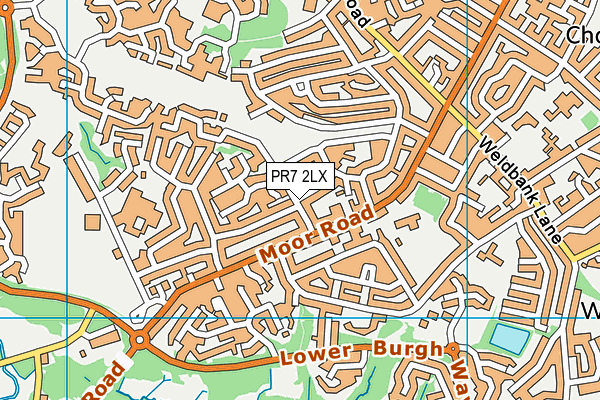 PR7 2LX map - OS VectorMap District (Ordnance Survey)