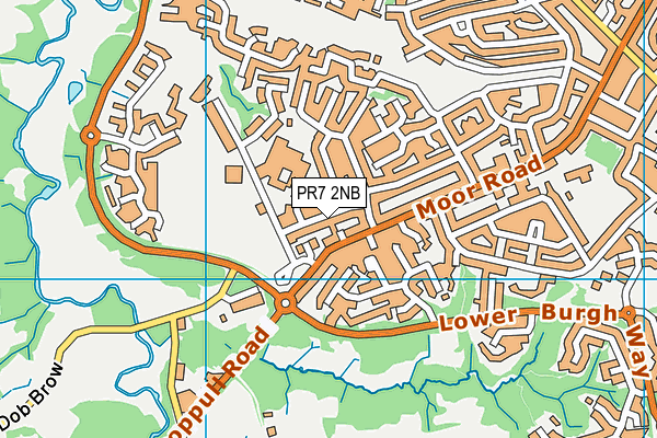 PR7 2NB map - OS VectorMap District (Ordnance Survey)