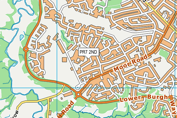 PR7 2ND map - OS VectorMap District (Ordnance Survey)