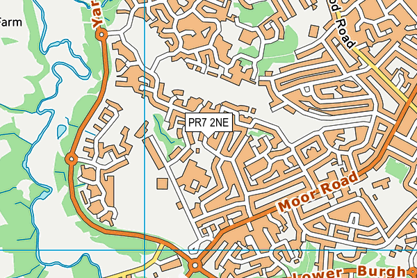 PR7 2NE map - OS VectorMap District (Ordnance Survey)