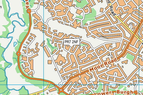 PR7 2NF map - OS VectorMap District (Ordnance Survey)