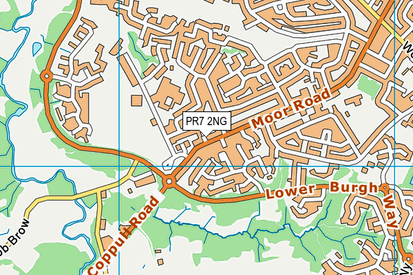 PR7 2NG map - OS VectorMap District (Ordnance Survey)