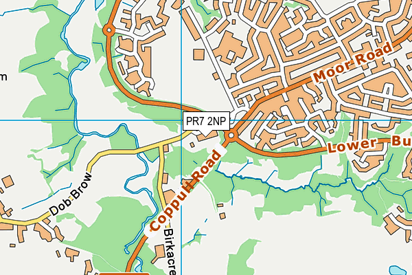 PR7 2NP map - OS VectorMap District (Ordnance Survey)